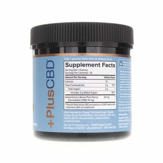 Extra Strength Hemp Extract Gummies 10 Mg Cherry Mango, PCBD